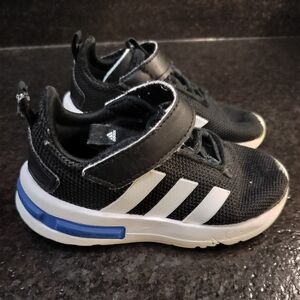 Adidas Kids Black and White Sneakers